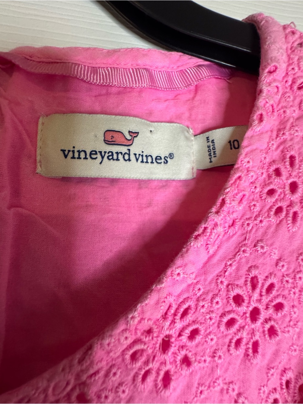 Vineyard Vines Pink Eyelet Mini Dress - Picture 4 of 7